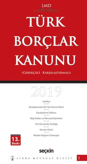 Türk Borçlar Kanunu Gerekçeli Lmd1 resmi