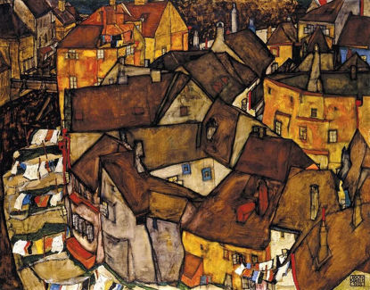 Crescent Of Houses, Egon Schiele  1000P resmi