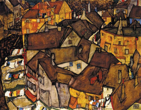 Crescent Of Houses, Egon Schiele  1000P resmi