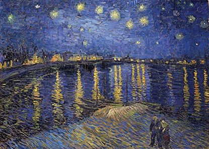 Stary Night Over The Rhone, Van Gogh   1000P resmi