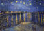 Stary Night Over The Rhone, Van Gogh   1000P resmi