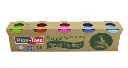 Playtoys 5'li Paket Natural Oyun Hamuru resmi