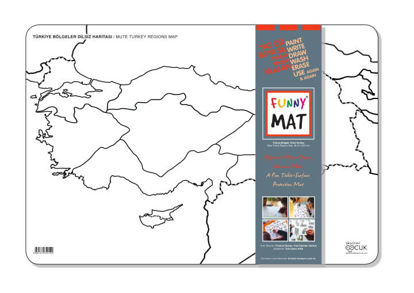 Funny Mat - Türkiye Bölgeler Dilsiz Haritası resmi