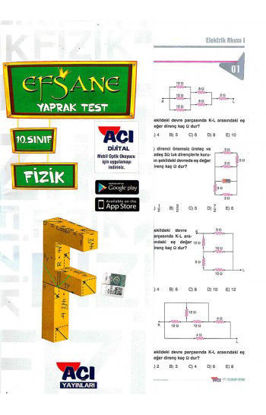 10.Sınıf Fizik Yaprak Test resmi