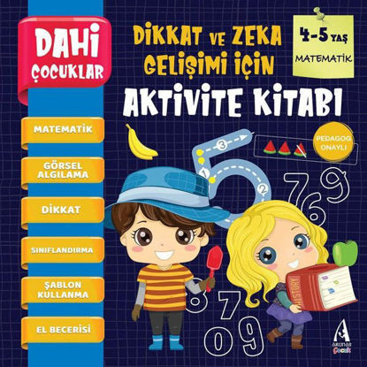 Dahi Çocuklar - Aktivite Kitabı 4-5 Yaş Matematik resmi