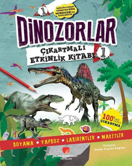 Dinozorlar Çıkartmalı Etkinlik Kitabı - 1 resmi