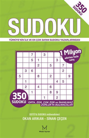350 Sudoku (Yeşil Kapak) resmi