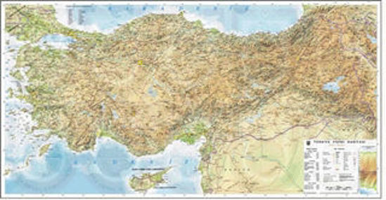 Türkiye Fiziki Haritası resmi