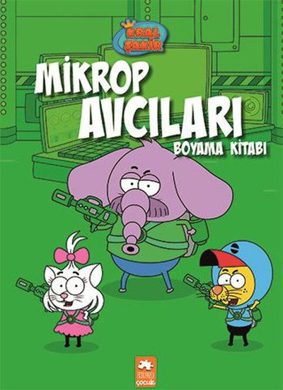 Kral Şakir Boyama Kitabı - Mikrop Avcıları resmi