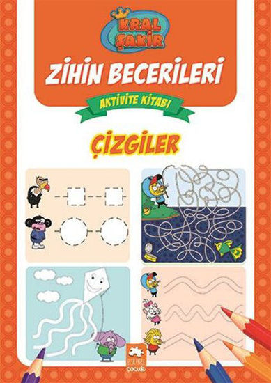 Çizgiler - Kral Şakir Zihin Becerileri Aktivite Kitabı resmi