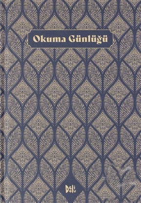 Okuma Günlüğü (Motifli - Lacivert) Ciltli resmi