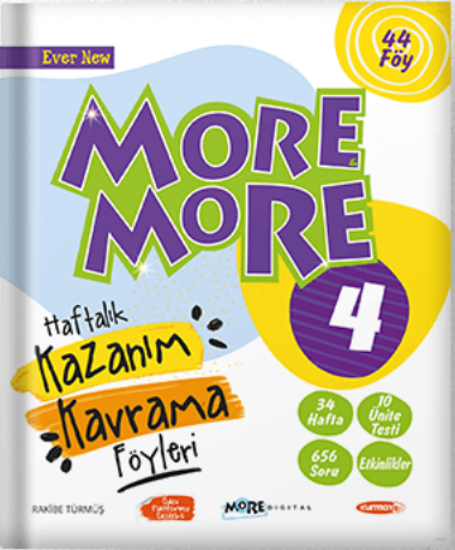 4.Sınıf More More Haftalık Kazanım Kavrama Föyleri (44 Föy) resmi
