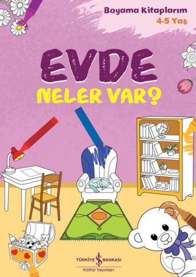 Evde Neler Var? Boyama Kitaplarım 4 - 5 Yaş resmi