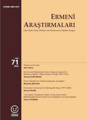 Ermeni Araştırmaları Sayı - 71 resmi