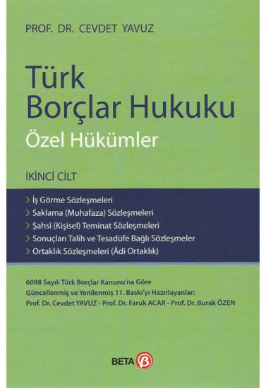 Türk Borçlar Hukuku Özel Hükümler -Set resmi