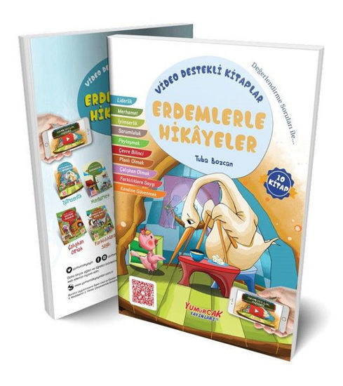 Erdemlerle Hikayeler Seti - 10 Kitap Takım resmi