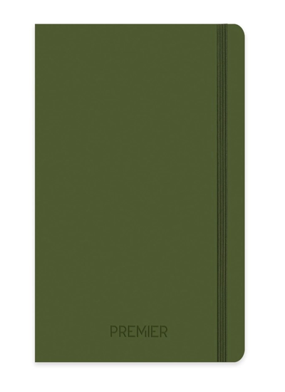 Premier Neo Soft Ciltli 13x21 Düz Defter - Haki resmi