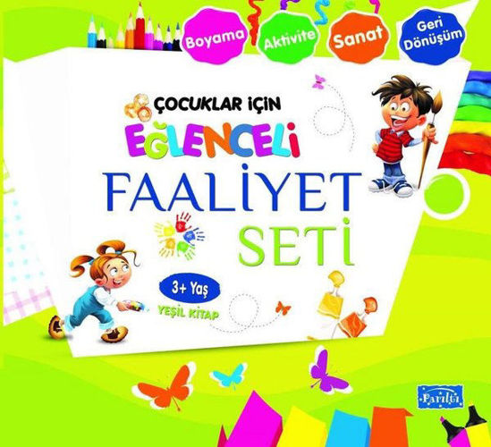 Çocuklar İçin Eğlenceli Faaliyet Seti - Yeşil Kitap resmi