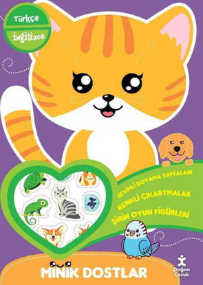 Minik Dostlar Boyama Kitabı - Kedi resmi