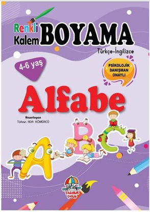 Renkli Kalem Boyama - Alfabe resmi