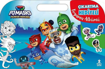 Pjmasks Power Heroes - Çıkartma Hediyeli Boyama Albümü resmi