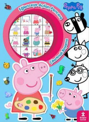Peppa Pig Eğlenceye Açılan Pencere Çıkartmalı Boyama Kitabı resmi