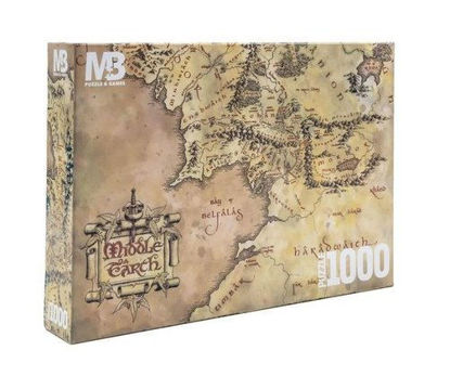 The Lord of the Rings Middle Earth Map 1000 P resmi