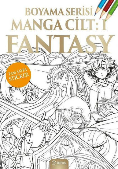 Manga Boyama Cilt 1 - Fantasy resmi