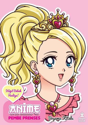 Anime Pembe Prenses Boyama Kitabı resmi
