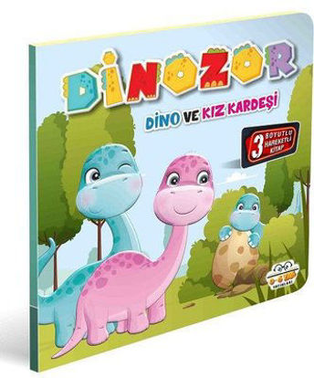 Dinozor Dino ve Kız Kardeşi - 3 Boyutlu Hareketli Kitap resmi