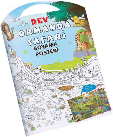 Dev Ormanda Safari - Boyama Posteri resmi