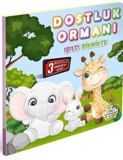 Dostluk Ormanı Işıltı Piknikte - 3 Boyutlu Hareketli Kitap resmi