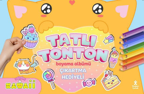 Sevimliler Kawaii-Tatlı Tonton Boyama Albümü resmi