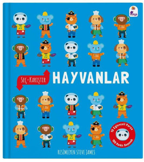 Hayvanlar - Seç - Karıştır - 15 Eğlenceli Parça - 120 Farklı Seçenek resmi