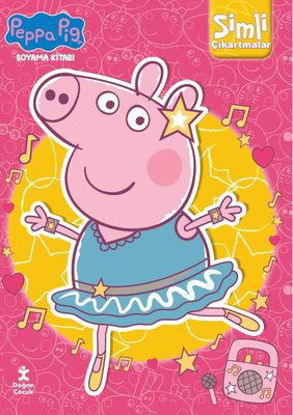 Peppa Pig Boyama Kitabı - Simli Çıkartmalar resmi