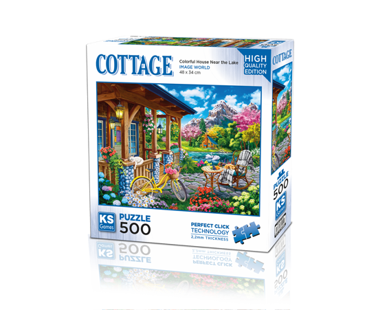 Colorful House Near the Lake 500P resmi