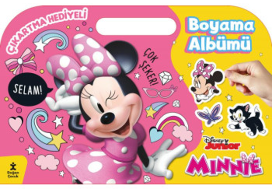 Minnie Çıkartma Hediyeli Boyama Albümü resmi