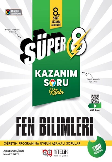 8. Sınıf Süper Fen Bilimleri Kazanım Soru Kitabı resmi