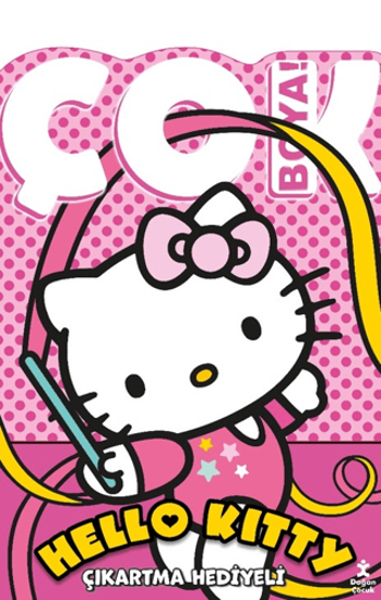 Hello Kitty - Çok Boya! Çıkartmalı Dev Boyama Kitabı resmi