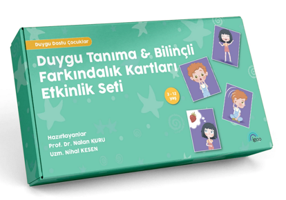 Duygu Tanıma-Bilinçli Farkındalık Kartları Etkinlik Seti resmi