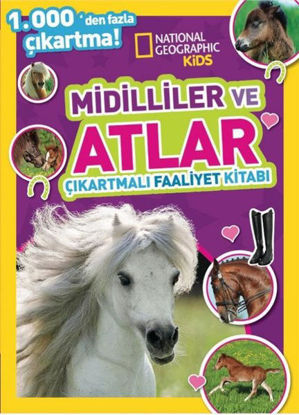 Midilliler ve Atlar Çıkartmalı Faaliyet Kitabı resmi