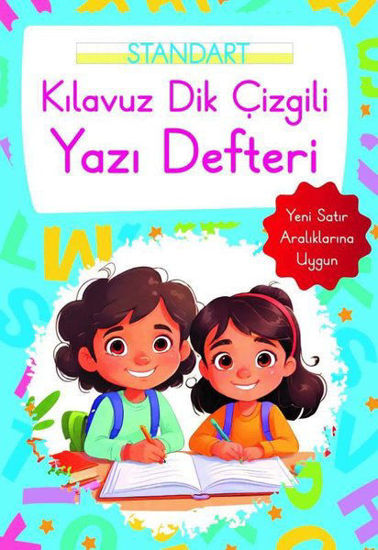 Kılavuz Dik Çizgili Yazı Defteri Küçük Boy - Mavi resmi