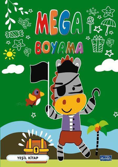 Mega Boyama Yeşil Kitap resmi