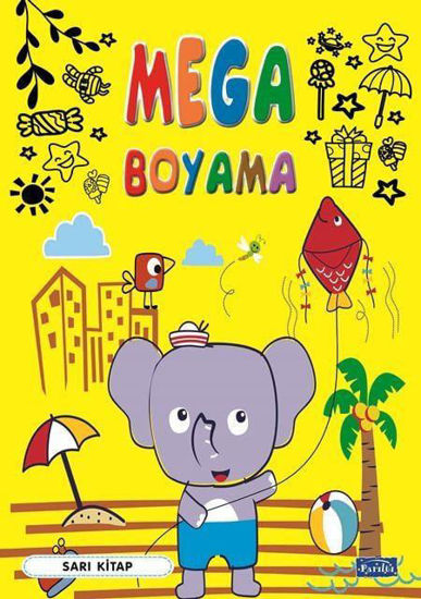 Mega Boyama - Sarı Kitap resmi