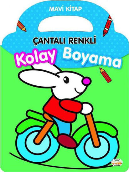 Mavi Kitap - Çantalı Renkli Kolay Boyama resmi