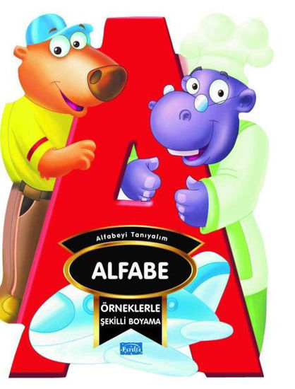 Alfabe - Örneklerle Şekilli Boyama resmi