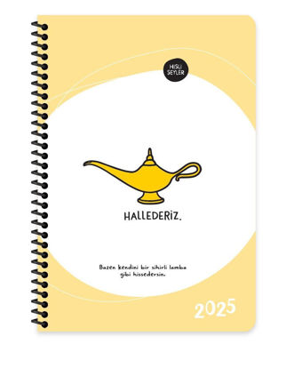 Hisli Şeyler 2025- 13*19,5 Haftalık Ajanda - Hallederiz resmi