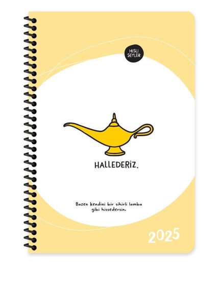 Hisli Şeyler 2025- 13*19,5 Haftalık Ajanda - Hallederiz resmi