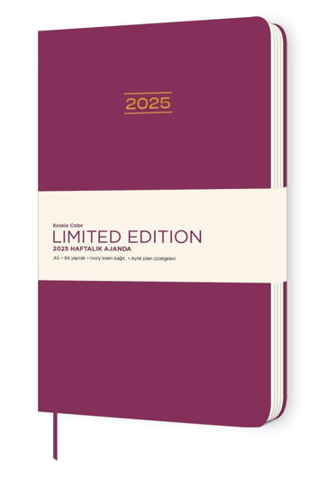 2025-A5 Ciltli Limited Edition Haftalık Ajanda - Mor resmi