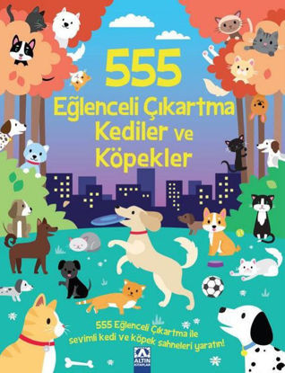 555 Eğlenceli Çıkartma - Kediler ve Köpekler resmi